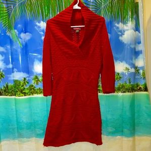 Crochet long sleeve dress